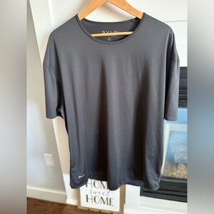 BYLT basics Charcoal Men's exercise Short Sleeve Tee with moisture wicking XXL